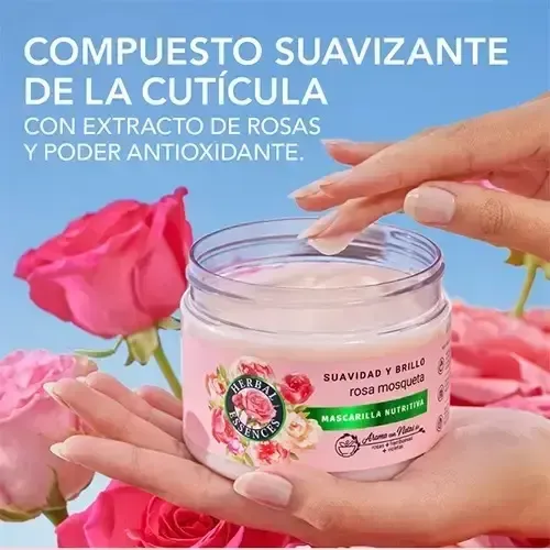 Mascarilla Capilar Herbal Essences Rosa Mosqueta 300 Ml