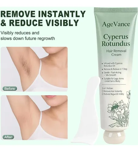 Crema Depilatoria Agevance 2 En 1 Para Piel Sensible 100 G