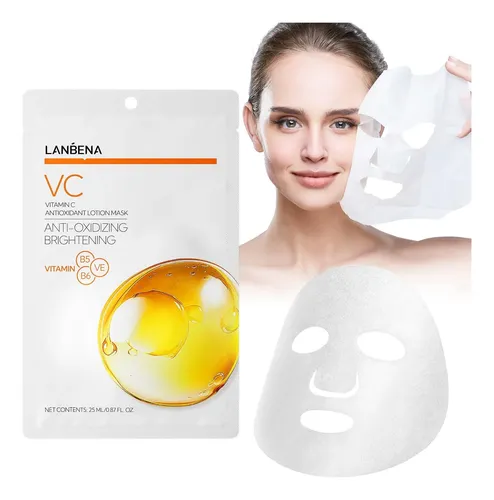 Mascarilla Facial Skin Care Lanbena Con Antioxidante Y Vit C