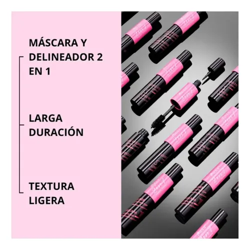 Máscara Para Pestañas Y Delineador 2 In 1 Mely