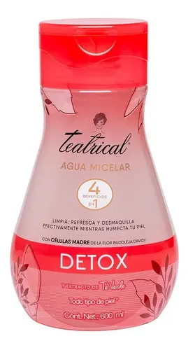 Teatrical Agua Micelar Detox 600 Ml