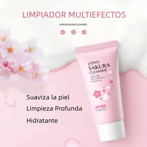 Limpiador Facial Sakura Limpieza Profunda Hidratante Suave
