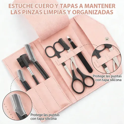 Pinzas Profesionales De Acero Para Cejas Con Forma De Rosa,