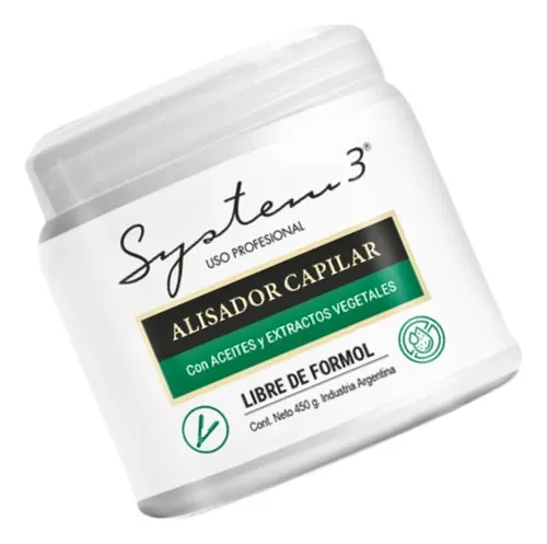 Alisador Capilar Libre De Formol Con Aceites System 3 450gr