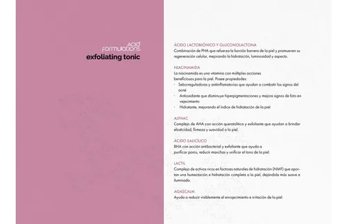 Tónico Exfoliante Sulderm Con Niacinamida Y Ácido Salicílico