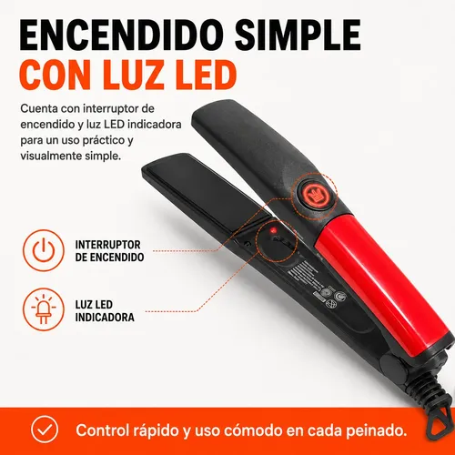 Plancha De Pelo Planchita Para Pelo Cabello 30w Suzika Pl048