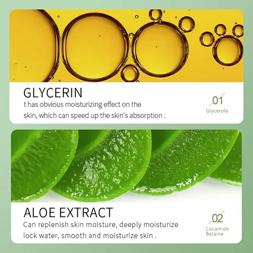 Jabón Facial De Aloe Vera, Limpiador Facial Suave Para