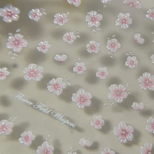 Pegatinas Para Uñas Con Estampado De Hormigas Y Pequeñas Flo