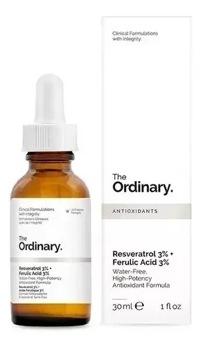 Resveratrol 3% + Ferulic Acid 3% | Sérum antioxidante Natural The Ordinary