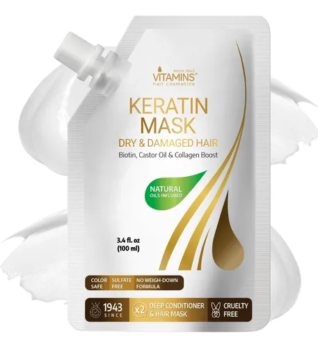 Mascarilla Capilar Vitamins Hair Cosmetics Keratina 100ml