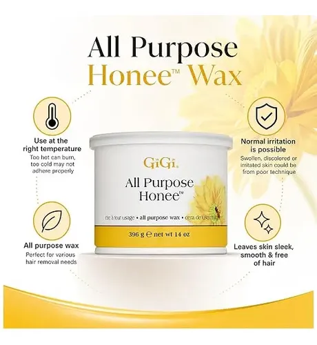 Cera Depilatoria Gigi All Purpose Honee 14 Oz Paquete 2