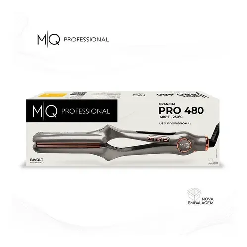 Planchita de pelo MQ Professional Hair Styling 480 Pro Titanium Titanium gris