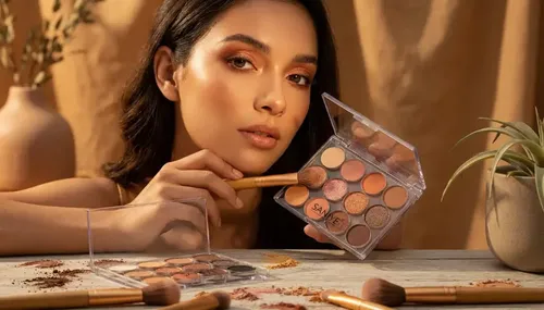 Paleta De 12 Sombras Mixtas Glamour Saniye Eyeshadow Palette