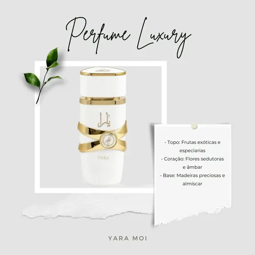 Perfume Arabe Yara Moi Lattafa Mujer Eau De Parfum 100 Ml