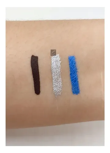 Delineador de ojos líquido Tejar Delineador en líquido color plateado