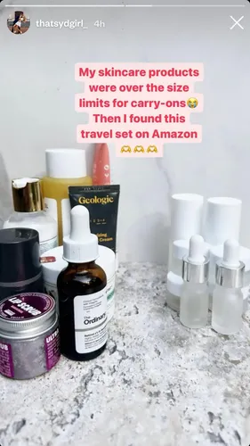 Set De Recipientes De Viaje Para El Cuidado De La Piel Wonde