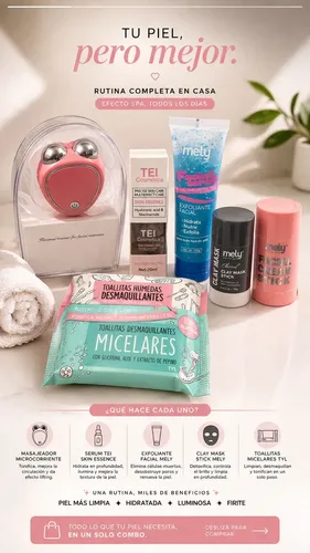 Kit Skincare Toallitas+ Mascarillas+ Lifting Facial+ Serum