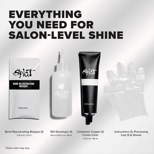 Tinte Semipermanente Splat Hair Color, Canela Y Cobre Sin Tono