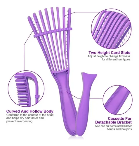 Cepillo Para Cabello Rizado, Bounce Curl Brush, Peine