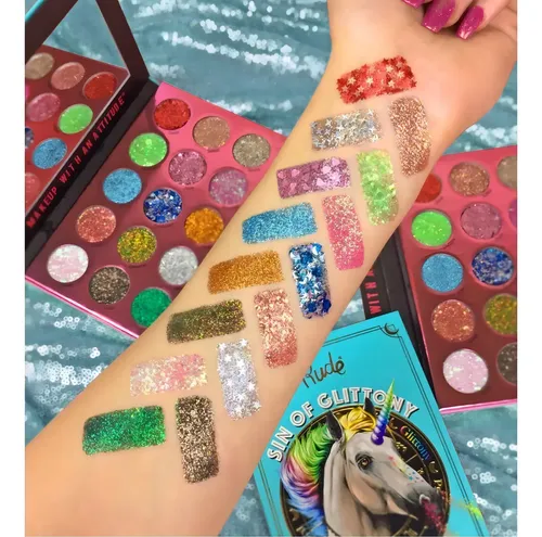 Paleta De Sombras Sin Of Glittony Rude Cosmetics
