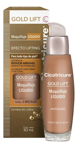 Base Líquida De Maquillaje Cicatricure Gold Bronze X 30 Ml