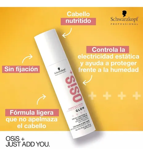 Sérum Osis Glow Anti Frizz Y Definición Profesional 50ml