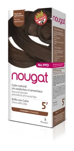 Tintura Semipermanente Nougat 5.7 Chocolate Sin Amoníaco 60ml Cubre Canas