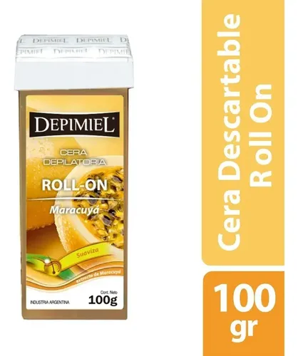 Depimiel X1 Cera Depilatoria Roll On Descartable Maracuyá