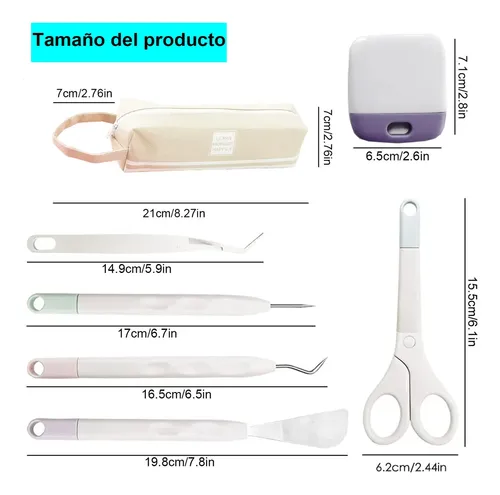Kit De Herramientas Para Depilación De Vinil, 8 Piezas Verde