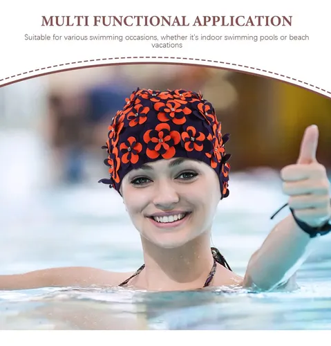 Gorro De Baño Impermeable De Alta Elasticidad Con Estampado