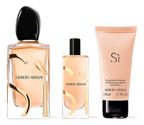 Perfume Mujer Armani Beauty Si EDP 100ml + Mini 15ml + Loción 50ml