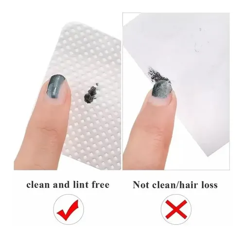 Wipes X600 Pcs Removedor Pegamento Pestañas Y Uñas Manicuria