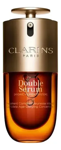 Sérum Double Serum Complete Age-Defying Concentrate Clarins día/noche para todo tipo de piel de 50mL 30+ años