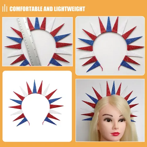 Diadema Con Forma De Corona Con Forma De Estatua De Pelo, 2