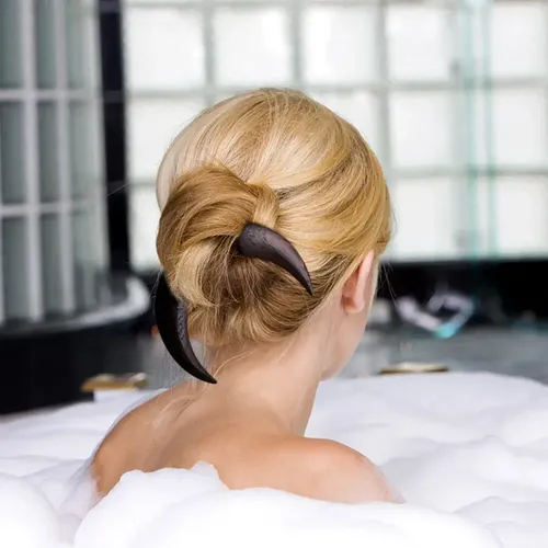 Horquilla  Accesorios Para Cabello Mujer Tallada A Mano 8cm