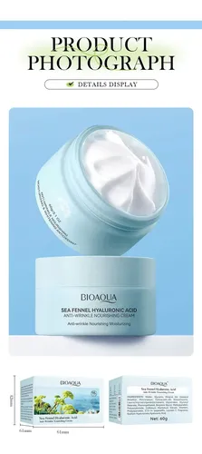 Crema Hinojo Marino Ácido Hialurónico Reparador 60g Bioaqua
