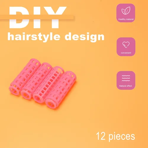 12 Pinzas De Plástico Para Peinar El Cabello, Para Hacer Tú Rosa