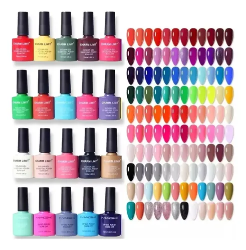 Kit De 12 Esmaltes Semipermanent Top,base,primer Surtidos