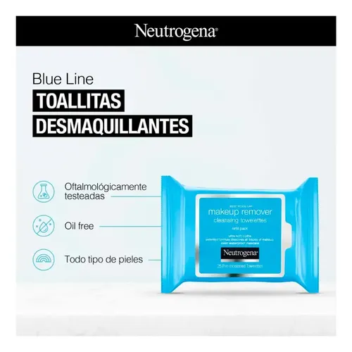 Toallitas Neutrogena Piel Sensible 25 unidades