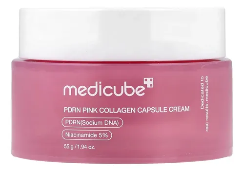 Crema Facial Cápsulas Rosa Colágeno Pdrn Hidratante Brillo