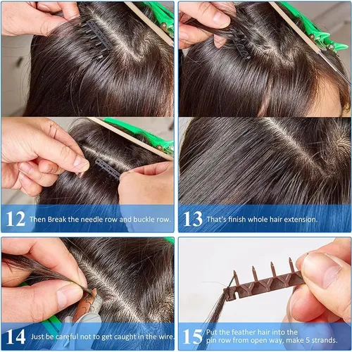 Kit De Herramientas De Conector De Cabello De Extensión De