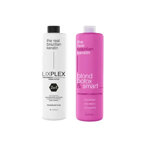 Alisado Lix Plex 2 En 1 + Alisado Botox 1 Lt