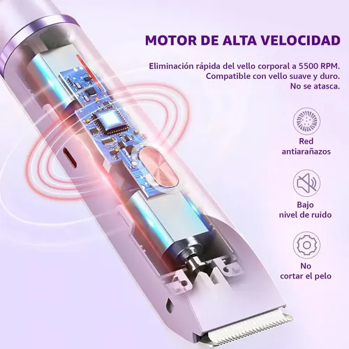 Depiladora Bikini Para Mujer Electrica Doble Cabeza 2 En 1