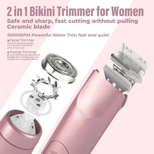 Recortadora De Bikini Para Mujer, Afeitadora Eléctrica Y B1