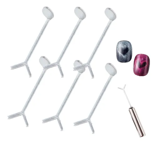 6 Pcs Heart Magnet Set For Cat Eye Gel Polish