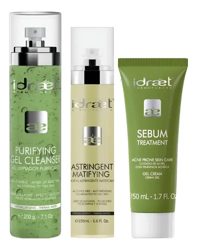 Kit X3: Gel Limpiador Salicilico + Loción + Crema Acno