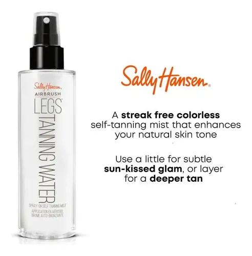 Bronceador Sally Hansen Airbrush Legs Agua 2x200ml