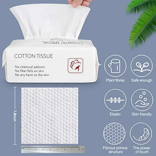Toalla Facial Desechable, Pañuelo Facial De Algodón Suave, L