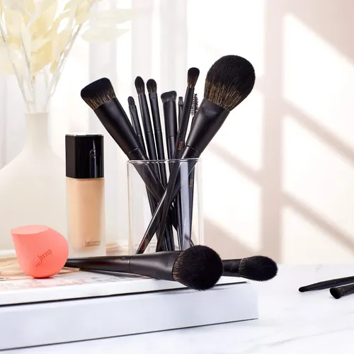 Set De Brochas De Maquillaje Jessup T336 14 Piezas De Fibra
