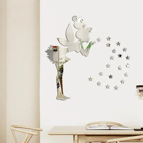 Yt Pegatinas De Pared Con Espejo 3d, Calcomanías Acrílicas D